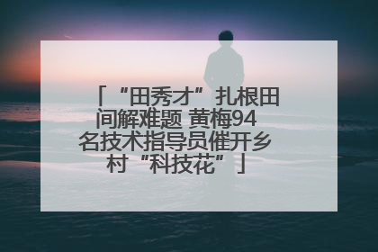 “田秀才”扎根田间解难题 黄梅94名技术指导员催开乡村“科技花”