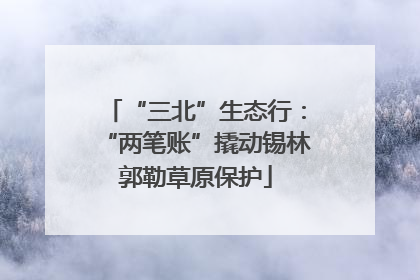 “三北”生态行：“两笔账”撬动锡林郭勒草原保护