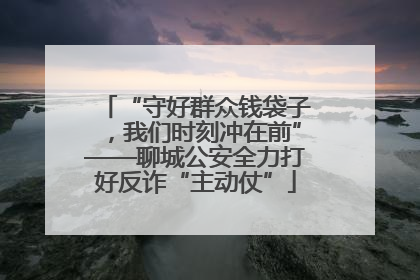 “守好群众钱袋子，我们时刻冲在前”——聊城公安全力打好反诈“主动仗”