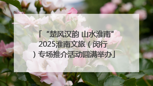 “楚风汉韵 山水淮南” 2025淮南文旅（闵行）专场推介活动圆满举办