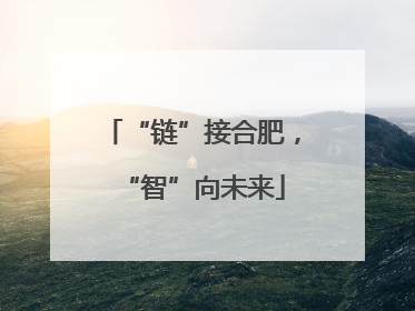 “链”接合肥，“智”向未来