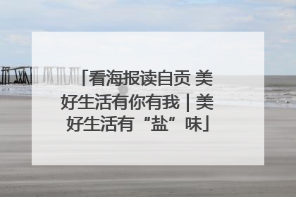 看海报读自贡 美好生活有你有我｜美好生活有“盐”味
