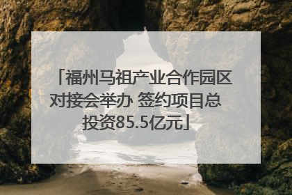 福州马祖产业合作园区对接会举办 签约项目总投资85.5亿元