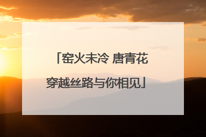 窑火未冷 唐青花穿越丝路与你相见
