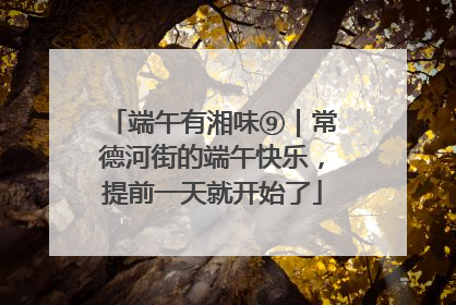 端午有湘味⑨｜常德河街的端午快乐，提前一天就开始了