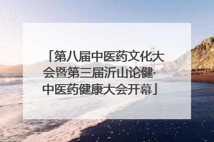 第八届中医药文化大会暨第三届沂山论健·中医药健康大会开幕