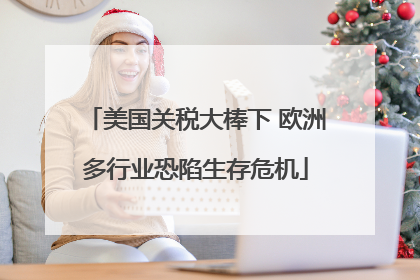 美国关税大棒下 欧洲多行业恐陷生存危机