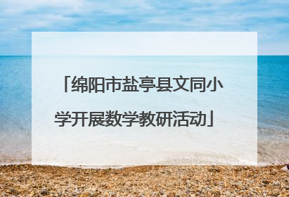 绵阳市盐亭县文同小学开展数学教研活动