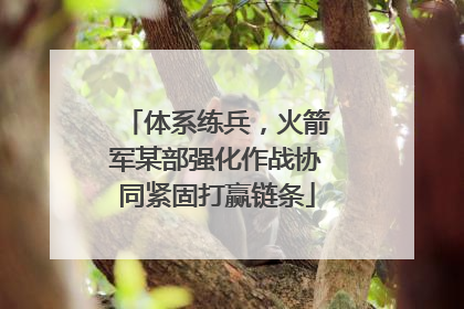 体系练兵，火箭军某部强化作战协同紧固打赢链条