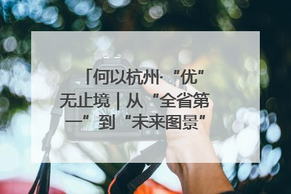 何以杭州·“优”无止境｜从“全省第一”到“未来图景” 余杭加速航行