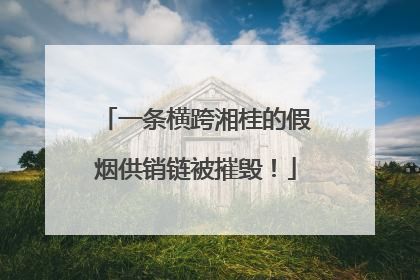 一条横跨湘桂的假烟供销链被摧毁！