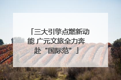 三大引擎点燃新动能 广元文旅全力奔赴“国际范”