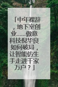 中年裸辞，地下室创业……傲意科技倪华良如何破局，让智能仿生手走进千家万户？