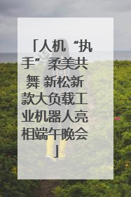 人机“执手”柔美共舞 新松新款大负载工业机器人亮相端午晚会
