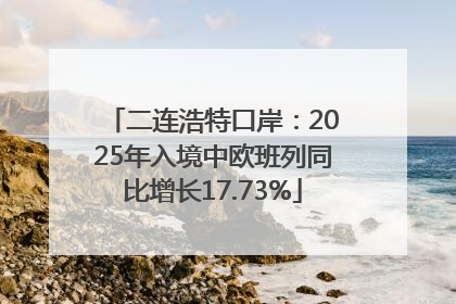 二连浩特口岸：2025年入境中欧班列同比增长17.73%