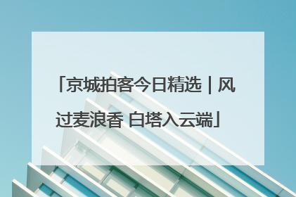 京城拍客今日精选｜风过麦浪香 白塔入云端