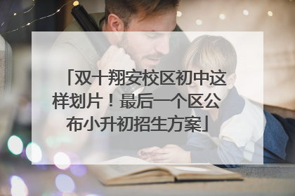 双十翔安校区初中这样划片！最后一个区公布小升初招生方案