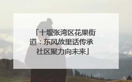 十堰张湾区花果街道：东风故里话传承 社区聚力向未来