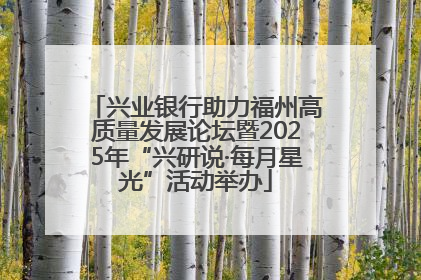 兴业银行助力福州高质量发展论坛暨2025年“兴研说·每月星光”活动举办