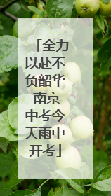 全力以赴不负韶华 南京中考今天雨中开考