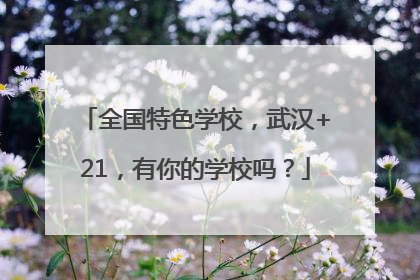 全国特色学校，武汉+21，有你的学校吗？