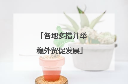 各地多措并举稳外贸促发展