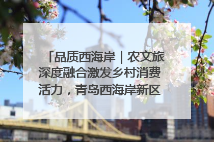 品质西海岸｜农文旅深度融合激发乡村消费活力，青岛西海岸新区的乡村振兴实践