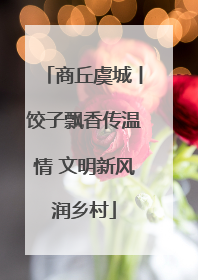 商丘虞城丨饺子飘香传温情 文明新风润乡村