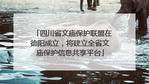四川省文庙保护联盟在德阳成立，将建立全省文庙保护信息共享平台