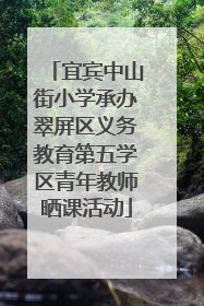 宜宾中山街小学承办翠屏区义务教育第五学区青年教师晒课活动
