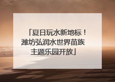 夏日玩水新地标！潍坊弘润水世界苗族主题乐园开放