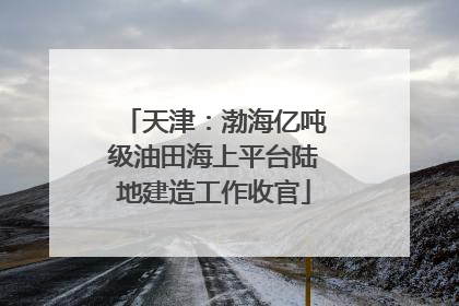 天津：渤海亿吨级油田海上平台陆地建造工作收官