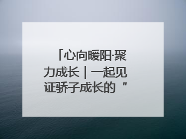 心向暖阳·聚力成长｜一起见证骄子成长的“破茧时刻”
