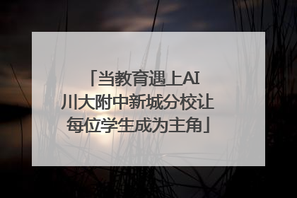 当教育遇上AI 川大附中新城分校让每位学生成为主角