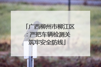 广西柳州市柳江区：严把车辆检测关 筑牢安全防线