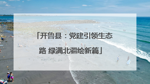 开鲁县：党建引领生态路 绿满北疆绘新篇