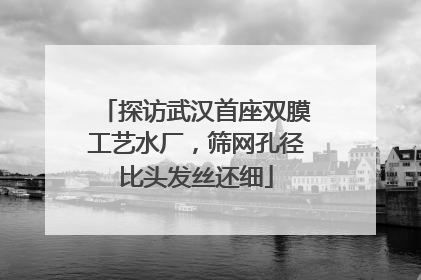 探访武汉首座双膜工艺水厂，筛网孔径比头发丝还细