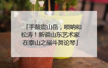 手鼓震山岳，唢呐和松涛！新疆山东艺术家在泰山之巅斗舞论琴