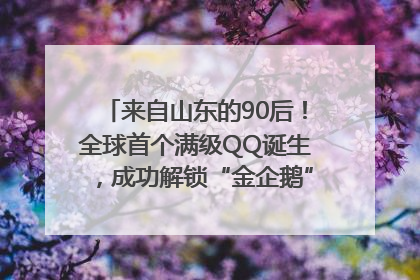 来自山东的90后！全球首个满级QQ诞生，成功解锁“金企鹅”，是继承父亲账号