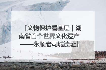 文物保护看基层｜湖南省首个世界文化遗产——永顺老司城遗址