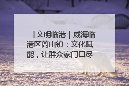 文明临港｜威海临港区蔄山镇：文化赋能，让群众家门口尽享幸福生活