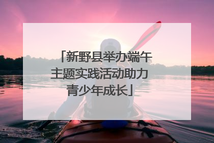 新野县举办端午主题实践活动助力青少年成长