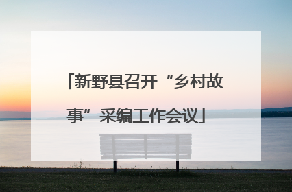 新野县召开“乡村故事”采编工作会议