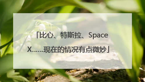 比心、特斯拉、SpaceX……现在的情况有点微妙
