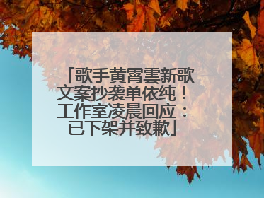歌手黄霄雲新歌文案抄袭单依纯！工作室凌晨回应：已下架并致歉