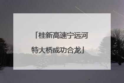 桂新高速宁远河特大桥成功合龙