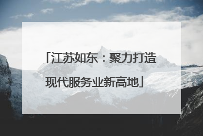 江苏如东：聚力打造现代服务业新高地