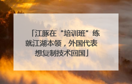 江豚在“培训班”练就江湖本领，外国代表想复制技术回国