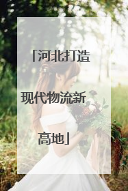河北打造现代物流新高地