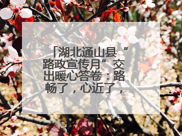 湖北通山县“路政宣传月”交出暖心答卷：路畅了，心近了，发展顺了！